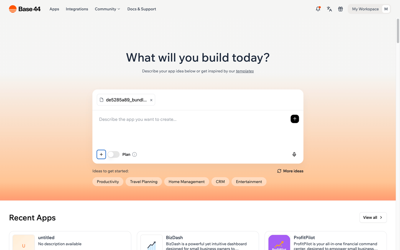 File attached in prompt