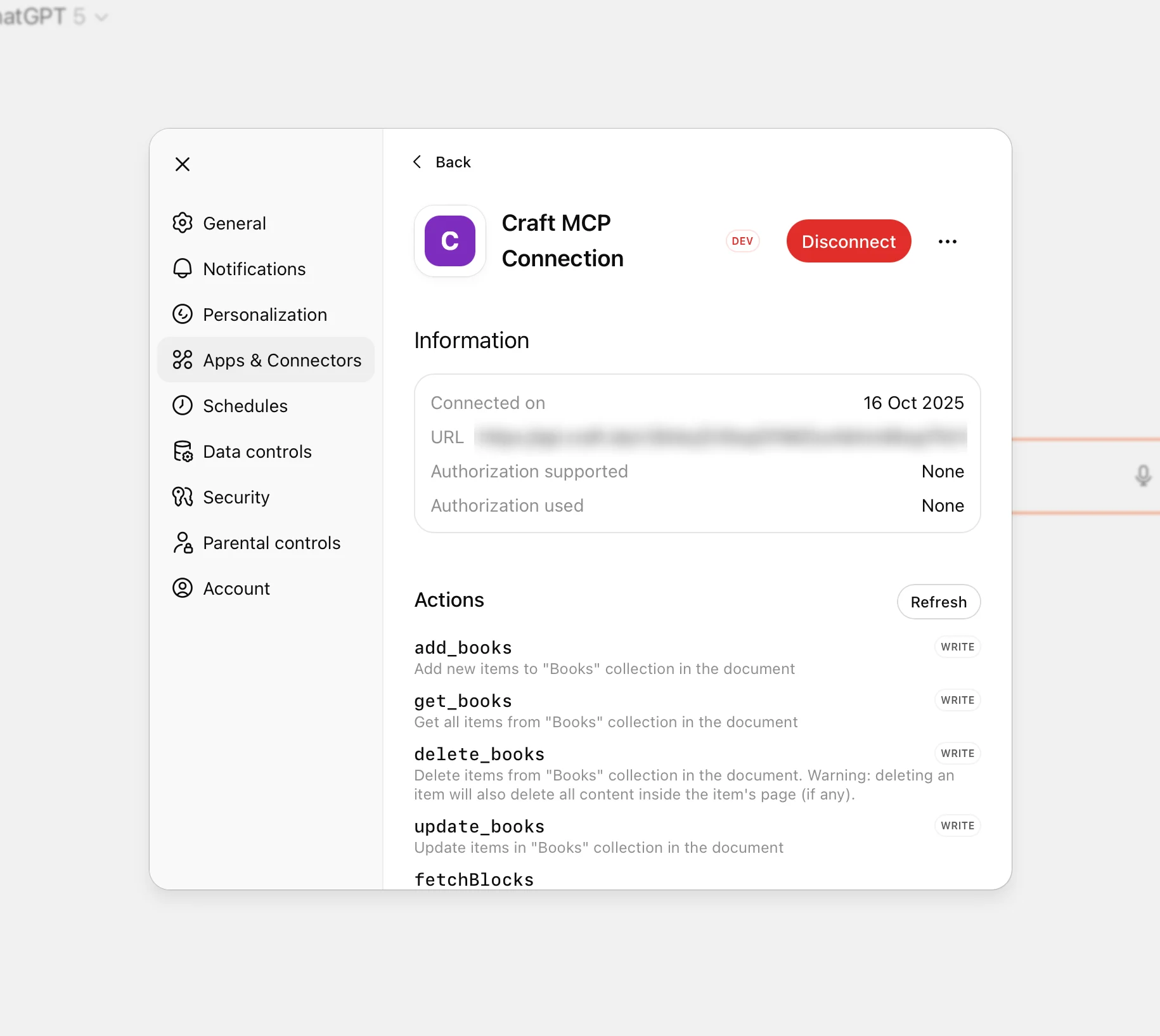 Confirm and create the connector