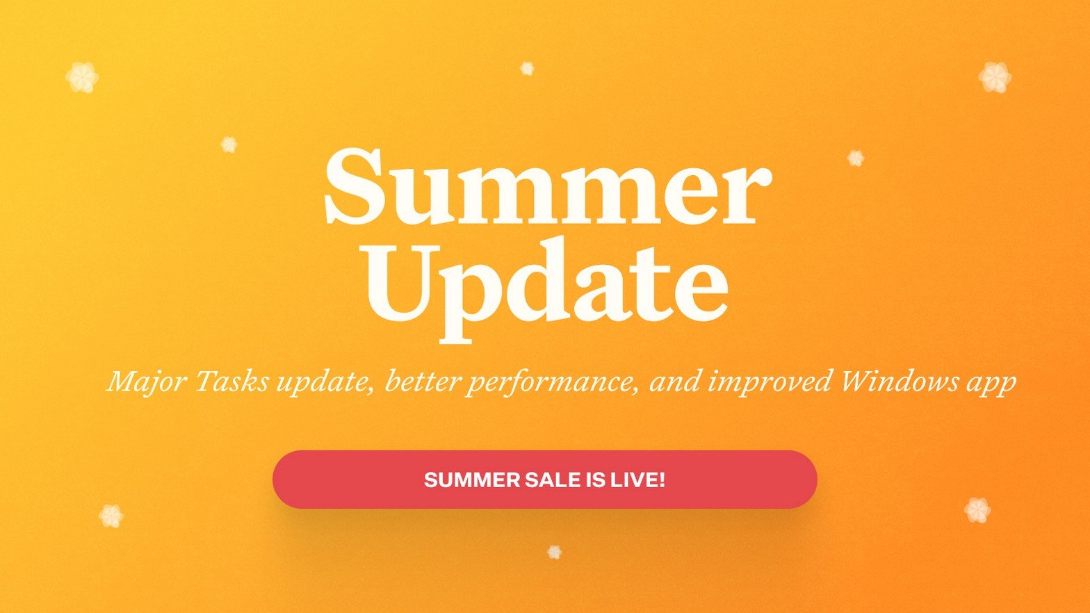Craft What’s New: Craft Update - Summer Sale, Major Tasks update, Performance improvements, and better Windows app!