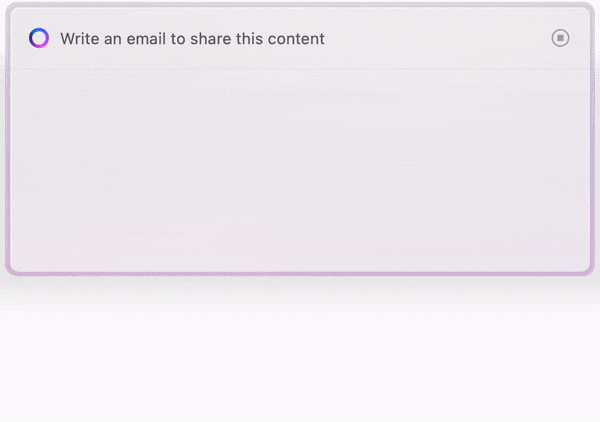 Email to Share Content AI